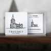 Keramická známka - Troubky Kostel sv. Markéty